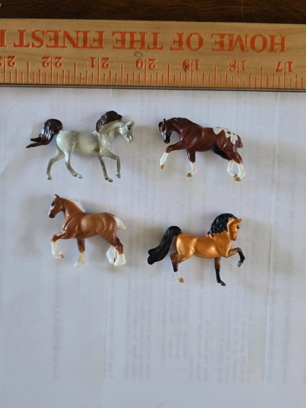 Four Breyer Mini Whinnies